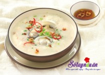 Cháo ngao nước cốt dừa thơm ngon