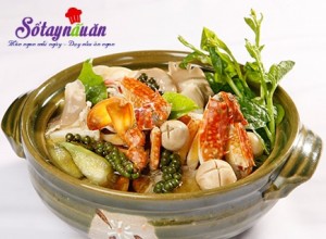 Món ngon cuối tuần, Cách nấu lẩu ghẹ chua cay thập cẩm thơm ngon