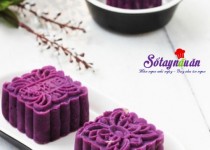 Cách làm bánh trung thu hạt sen khoai lang tím