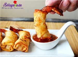 Món ngon cuối tuần, Tôm chiên giòn - Váng đậu cuộn tôm chiên giòn
