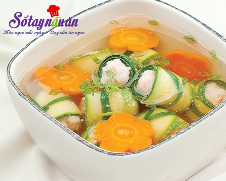Canh tôm chua cay kiểu Thái, Cách nấu canh bí nấu tôm