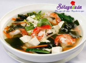 Món ngon cuối tuần, Hướng dẫn cách nấu canh rong biển nấu tôm thanh mát