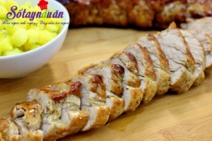 Món ngon cuối tuần, cách nướng thịt thăn lợn, thịt nướng, thịt lợn nướng
