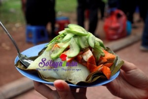 Đồ ăn vặt, cách làm bánh giò nóng