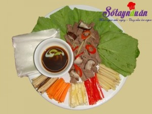 Món ngon cuối tuần, cách làm thịt bò cuốn lá cải