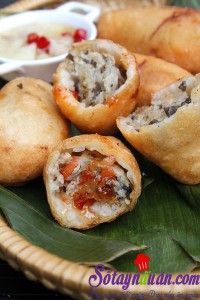 Món ngon cuối tuần, bánh rán mặn món quà vặt chiều về