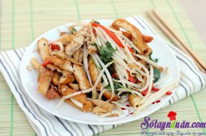 Món xào, Biến tấu đậu phụ xào giá