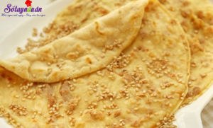 Đồ ăn vặt, cách làm bánh bột mì vừng thơm ngon