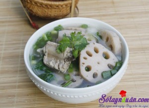 Món ngon cuối tuần, Canh sườn nấu củ sen ngọt mát