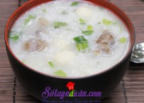 Cháo hạt sen nấu cùng bắp bò