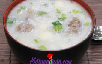 Nấu ăn món ngon mỗi ngày với Hạt sen, Cháo hạt sen nấu cùng bắp bò