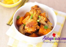 Đùi gà sốt nấm tươi