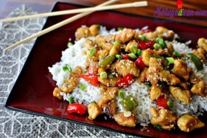 Món xào, lạ miệng với món gà xào vừng