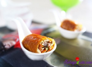 Món ngon cuối tuần, món ngon nem cuốn vịt quay