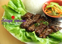 Thơm lừng sườn nướng sốt cà phê