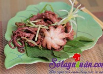 Bạch tuộc hấp hành gừng