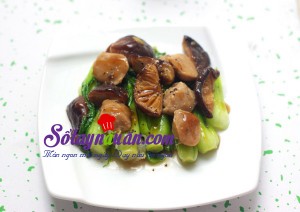 Món ngon cuối tuần, Bò viên xào cải thìa nấm hương