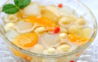 Nấu ăn món ngon mỗi ngày với Hạt sen, Cách làm thạch trái cây ngọt mát