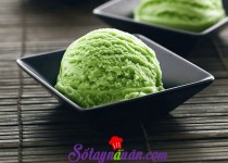 Kem lá dứa thơm mùi lúa