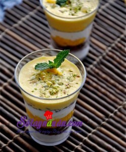 Đồ ăn vặt, Sữa chua 3 tầng đãi khách