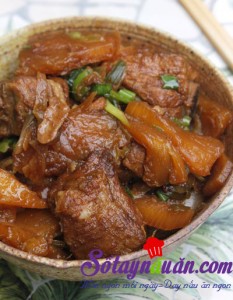Món ngon cuối tuần, Sườn kho dứa đưa cơm