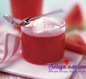 Làm thạch, Thạch dưa hấu ngon ngày hè