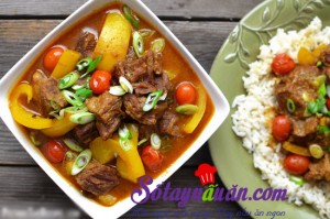 Món ăn Thái, Bò hầm cà ri nước cốt dừa