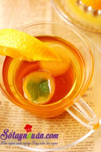 Đồ uống, Cách làm trà cam táo