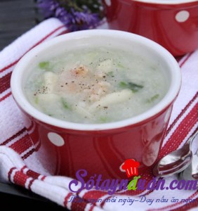 Cách nấu cháo, Cháo nấm tôm cho trẻ