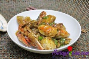 Món nhậu, Ghẹ rang sốt dầu hào