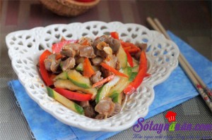 Món ngon cuối tuần, Mề gà xào rau củ