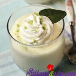 Cách làm bánh mousse dưa lưới giống Patbingsu Hàn Quốc, Mousse chanh xanh
