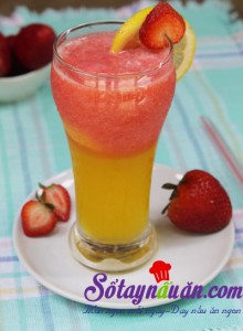 Đồ uống, Sinh tố dâu tây và chanh