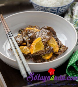 Món ngon cuối tuần, Thịt bò sốt cam
