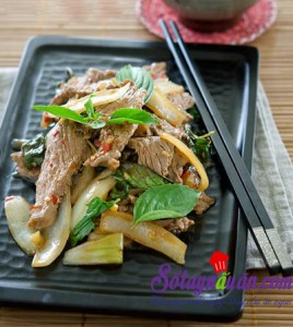 Món ăn Việt Nam, Thịt bò xào húng quế
