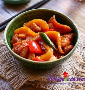 Món ngon cuối tuần, Thịt gà sốt xoài