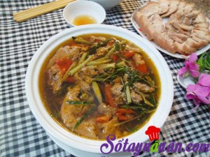 Món ngon cuối tuần, Canh cua rau rút