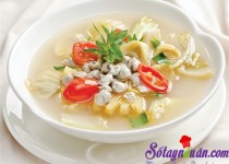 Canh hến nấu khế chua