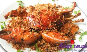 Món nhậu, Cua rang tỏi ớt
