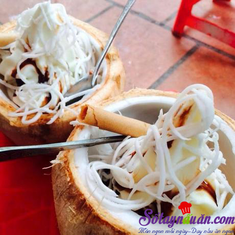 Khai vị tráng miệng, Kem dừa mát lạnh