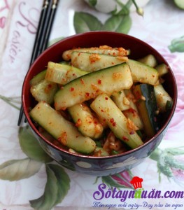 Món ngon cuối tuần, Kim chi dưa chuột