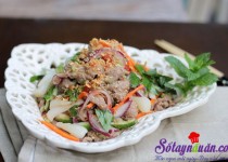 Làm nộm thịt bò