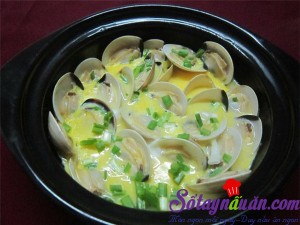 Món ngon cuối tuần, Ngao hấp trứng gà