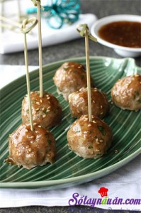 Món ngon cuối tuần, Thịt viên nướng sốt teriyaki