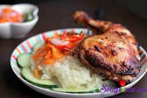 Món ngon cuối tuần, Hướng dẫn cách làm xôi gà nướng mật ong ấm bụng