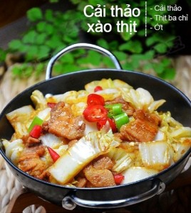 Món ngon cuối tuần, Cải thảo xào thịt