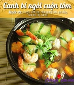 Món ngon cuối tuần, Canh bí cuộn tôm