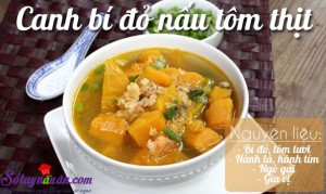Món ngon cuối tuần, Canh bí đỏ nấu thịt