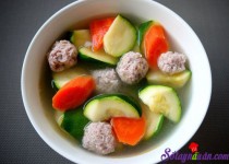 Canh bí tôm thịt