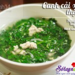 , Canh cải xoong nấu thịt xay